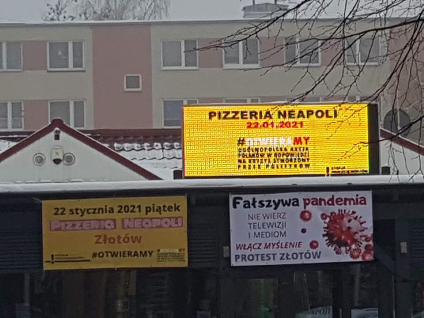 Pomimo odgórnych zakazów właściciele złotowskiej pizzerii „Neapoli” otworzyli lokal