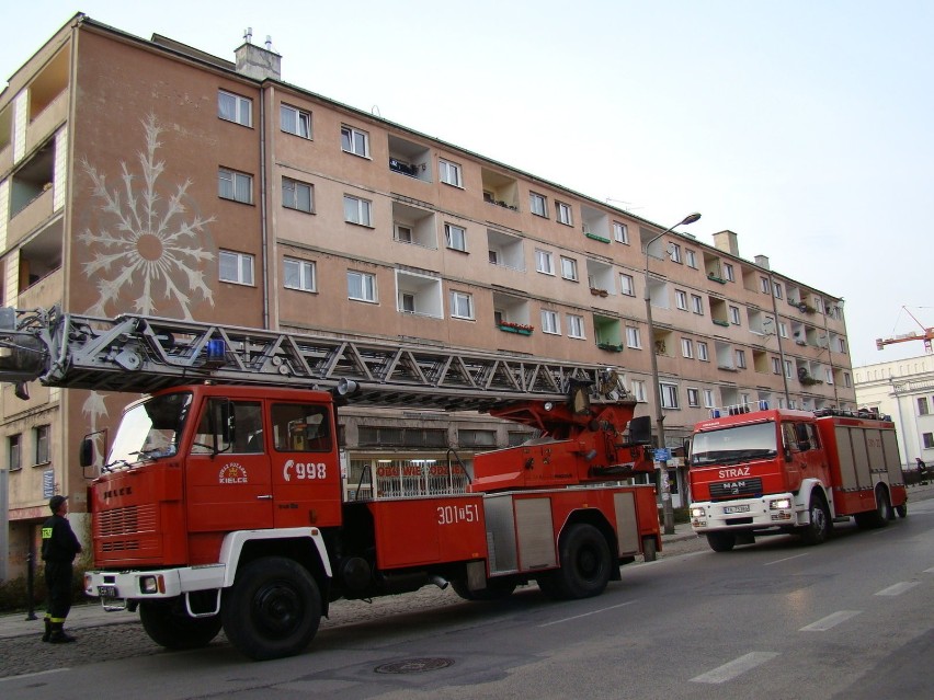 Przyjechała straż pożarna.  Fot. Piotr Kawiorski