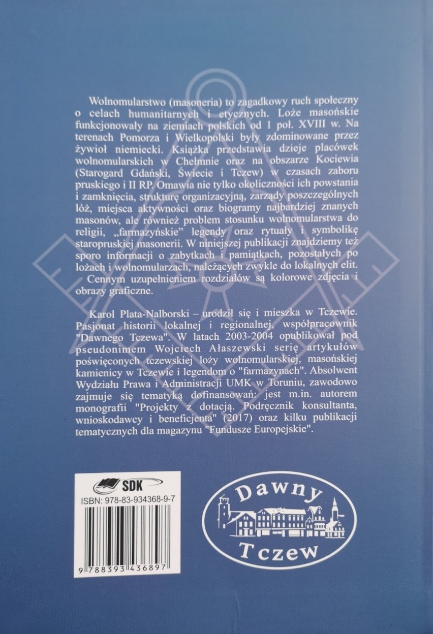 Książka „Śladami masonów z Kociewia i okolic” już dostępna w sprzedaży