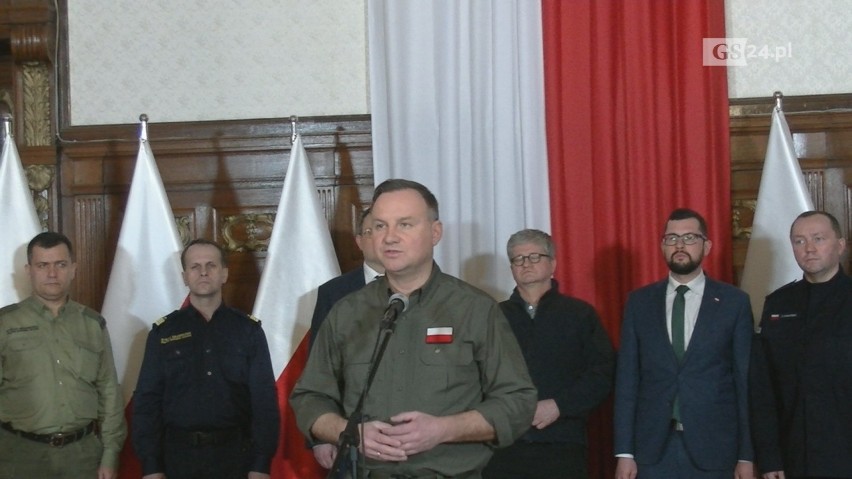 Szczecin: Prezydent Andrzej Duda o zagrożeniu koronawirusem