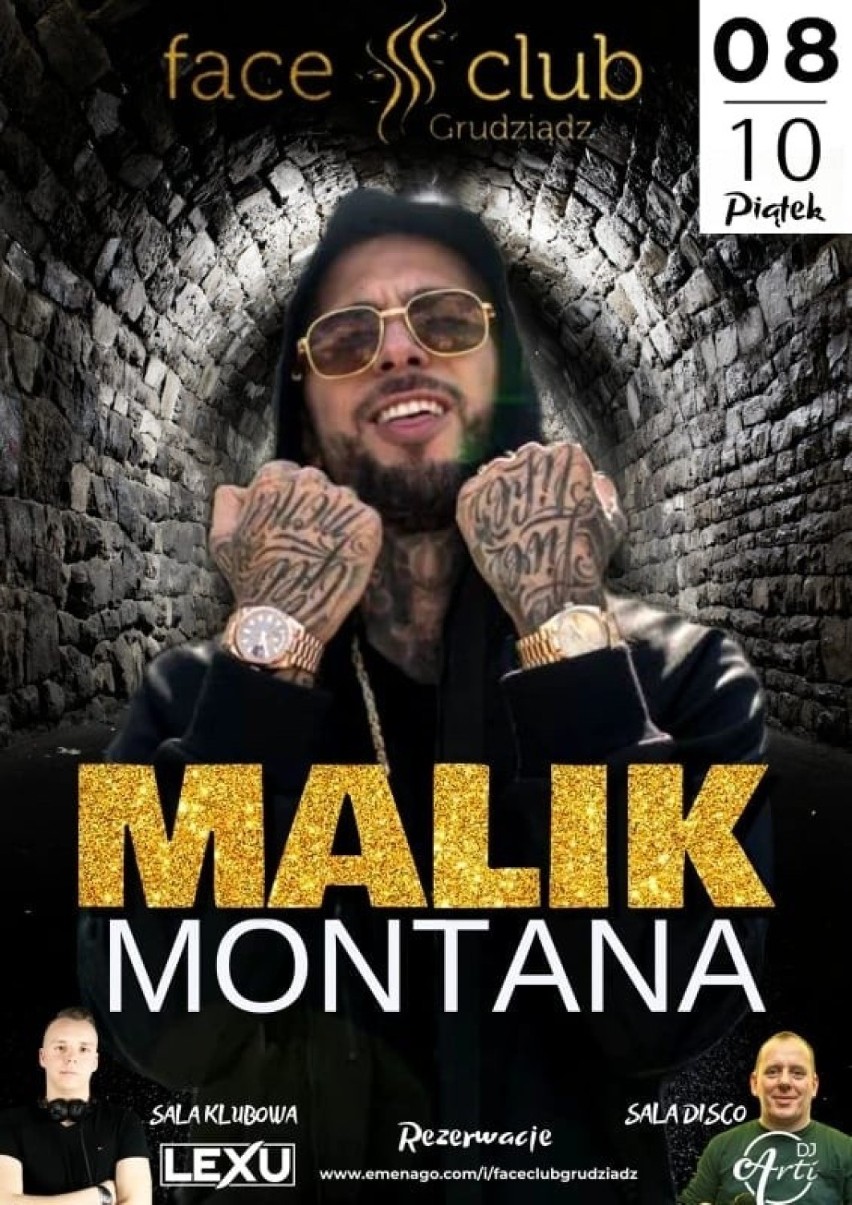 Popularny raper Malik Montana w piątkowy wieczór doprowadzi...