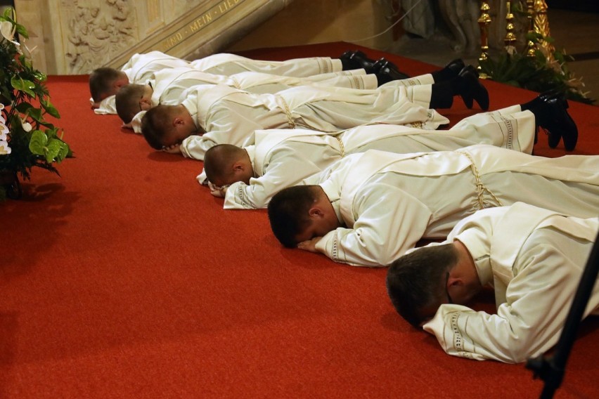 Wyświęcenie nowych księży w legnickiej katedrze [ZDJĘCIA]