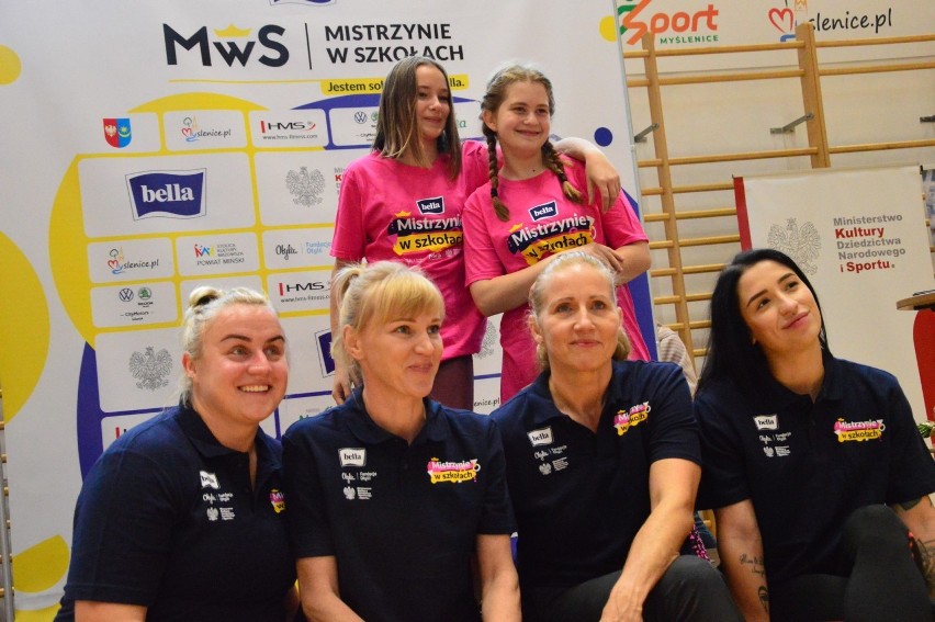 Mistrzynie sportu spotkały się z uczennicami z gminy Myślenice