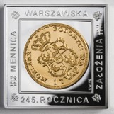 Mennica Polska obchodzi 245. urodziny. Z tej okazji wybito pamiątkową klipę