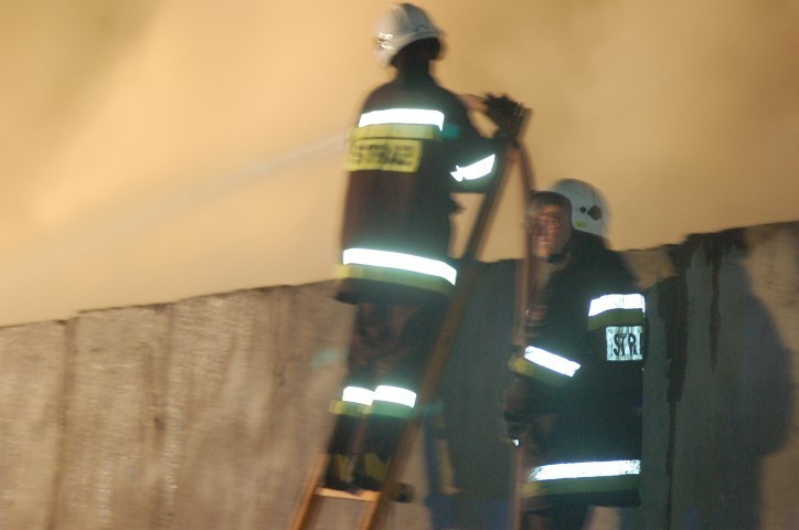 Pożar śmieci w Dąbrówce Wielkopolskiej