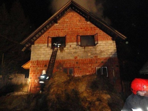 Siedem straży pożarnych gasiło ogień w Kamiannej [ZDJĘCIA]