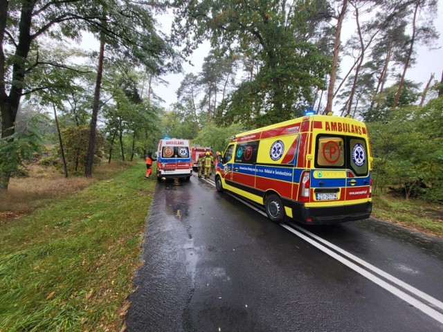 Kobieta kierująca osobówką poniosła śmierć. Pasażerka trafiła do szpitala.