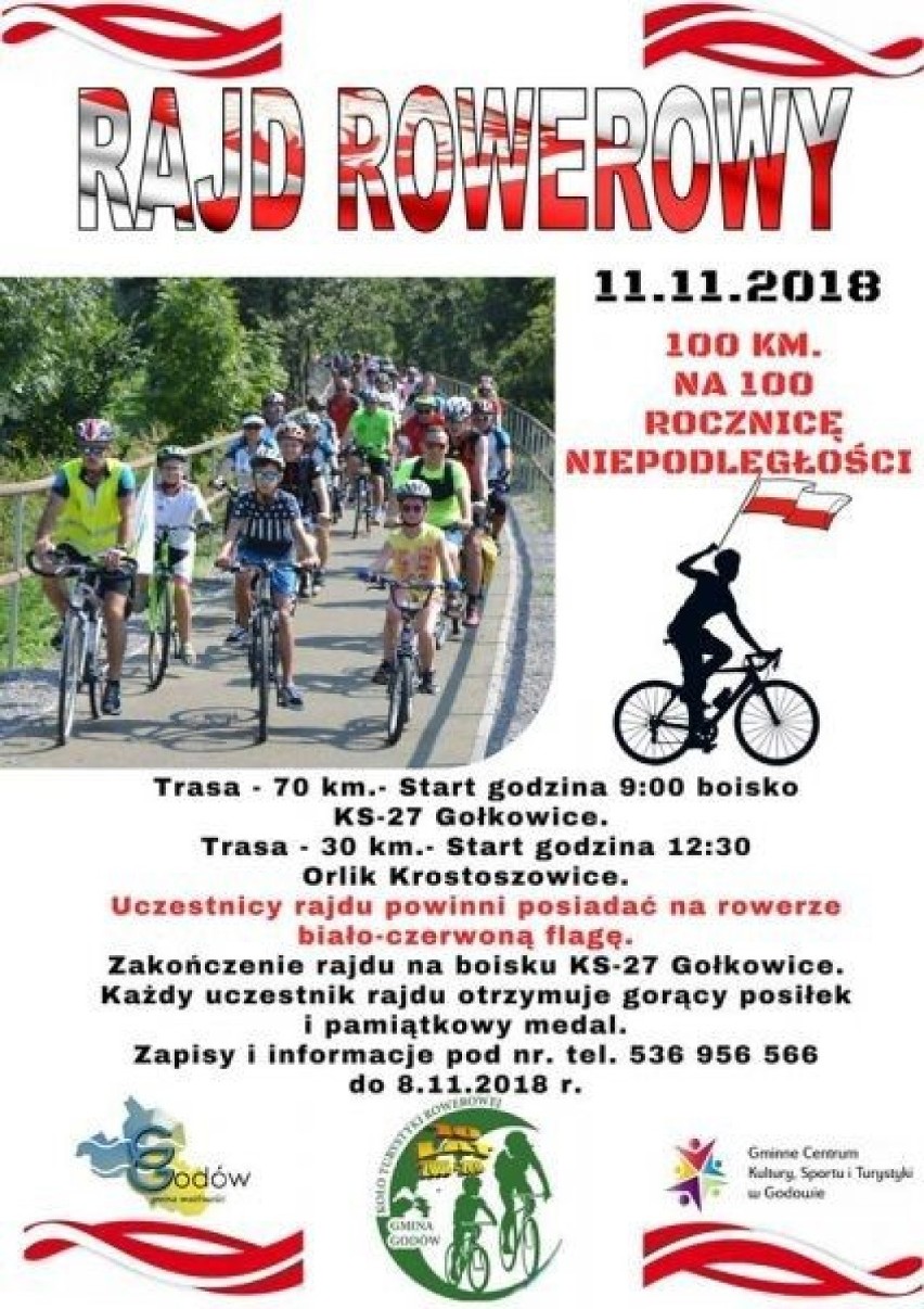 Godów

W Godowie rowerzyści chcą pokonać 100 kilometrów....