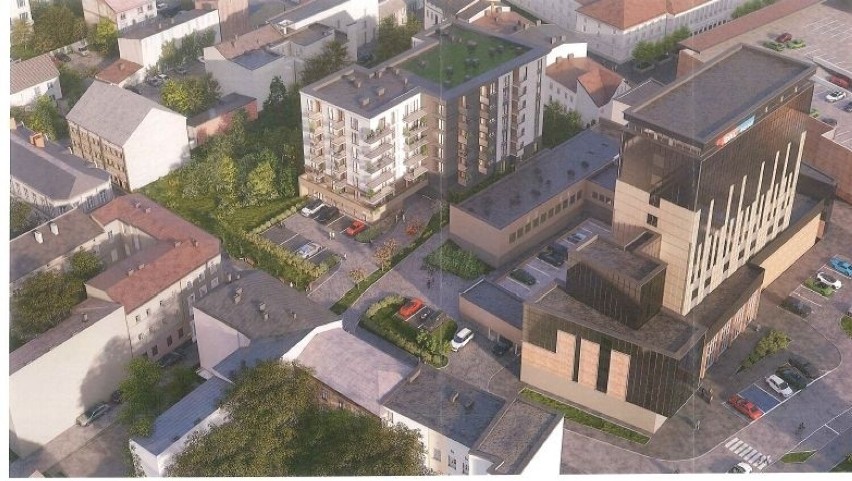 Deweloper chce budować blok w ścisłym centrum Kielc, kilkadziesiąt metrów od Rynku  