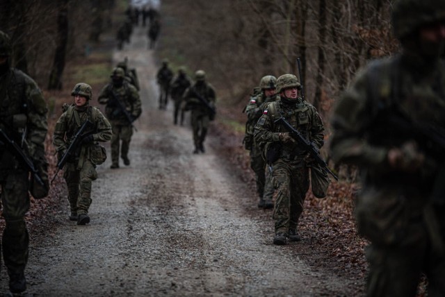 Szkolenie taktyczne żołnierzy 5 batalionu strzelców podhalańskich z Przemyśla.