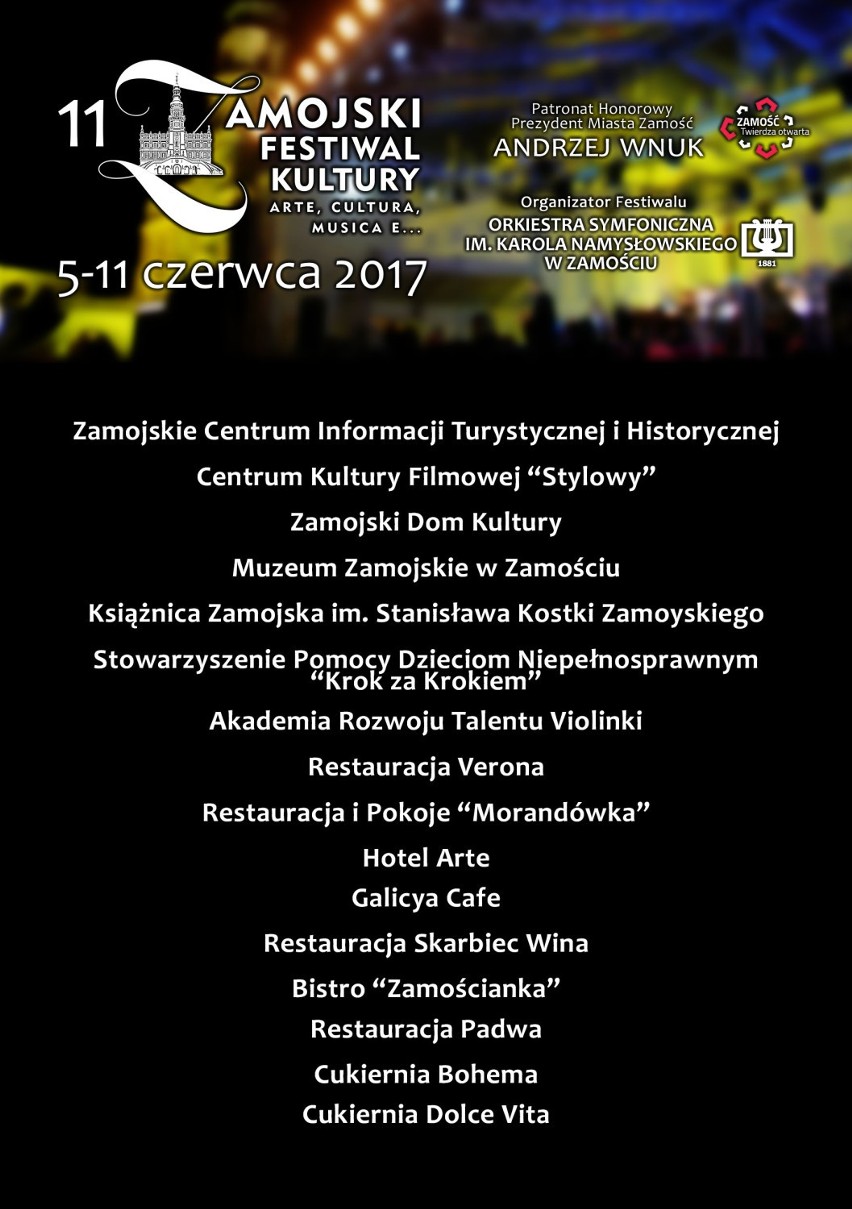 Zamość po włosku czyli 11. Zamojski Festiwal Kultury „arte, cultura, musica e..”