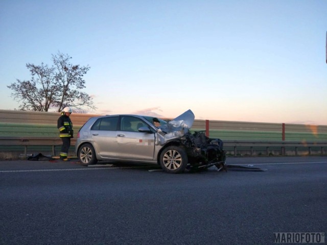 Wypadek na A4 pod Opolem.