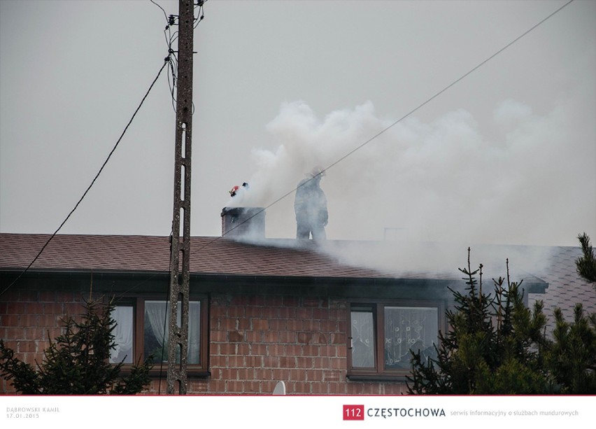 Pożar sadzy w Kiedrzynie