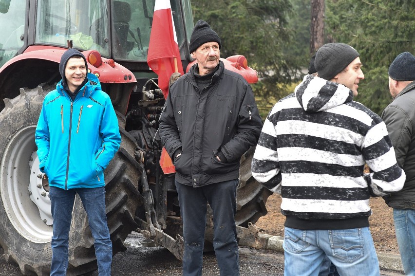 Protest rolniczy Agrounii w Krzemieniewie 9 lutego 2022
