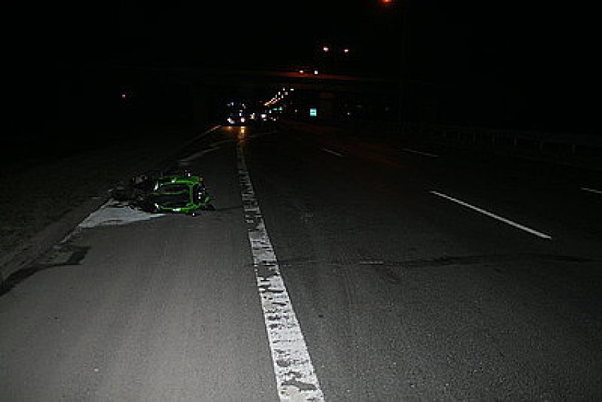 Motocyklista zginął w wypadku w Świętochłowicach