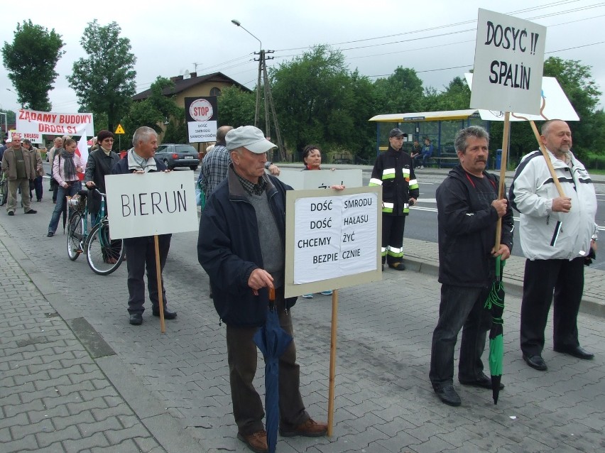 Protest mieszkańców Bierunia i Oświęcimia