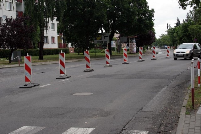 Utrudnienia w ruchu. Budowa ronda na skrzyżowaniu ulic Opieszyn i Legii Wrzesińskiej.