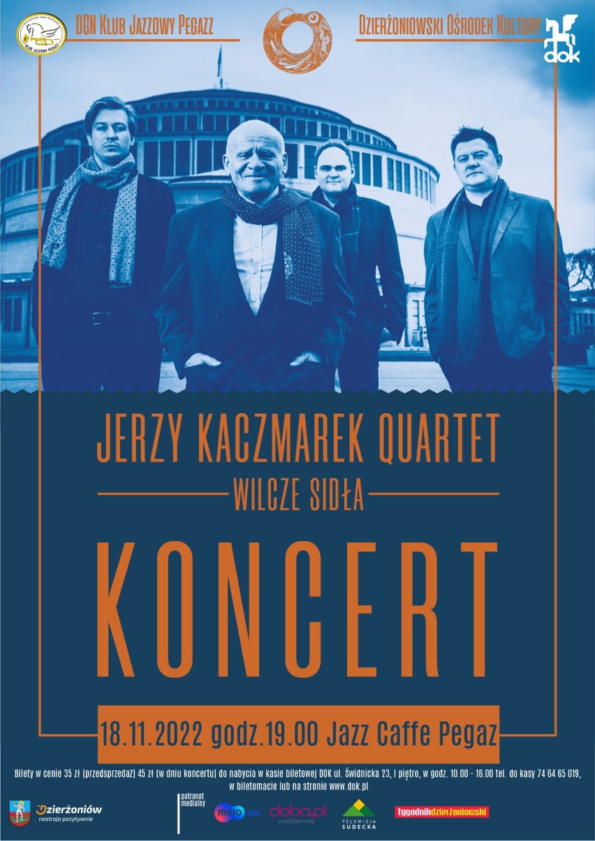Co? Koncert jazzowy Jerzy Kaczmarek Quartet/Wilcze Sidła...