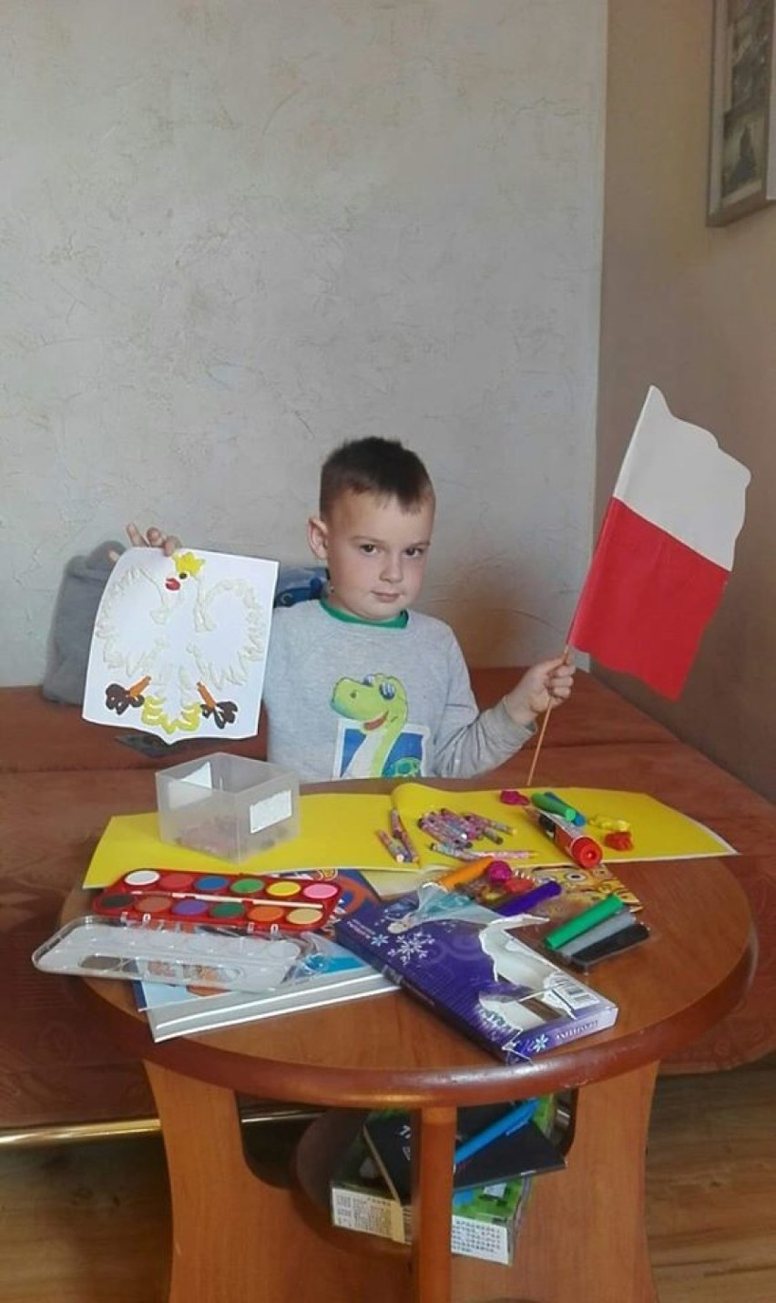 Dzieci z gminy Strzegom malowały flagi. Konkurs „Moja Biało-Czerwona” (GALERIA) 