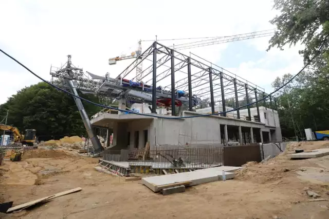 Budowa stacji drugiego odcinka Kolei Linowej Elka w Parku Śląskim w Chorzowie jest już na finiszu