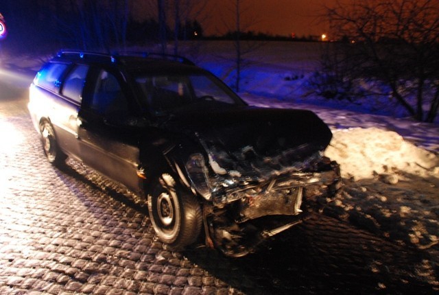 Zdjęcie z wypadku z Bałdowa, w którym zginął 27-latek.