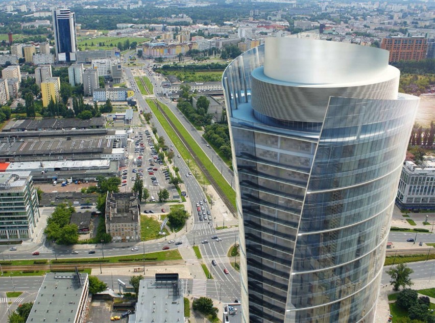 Budowany przez Ghelamco 220-metrowy Warsaw Spire to...