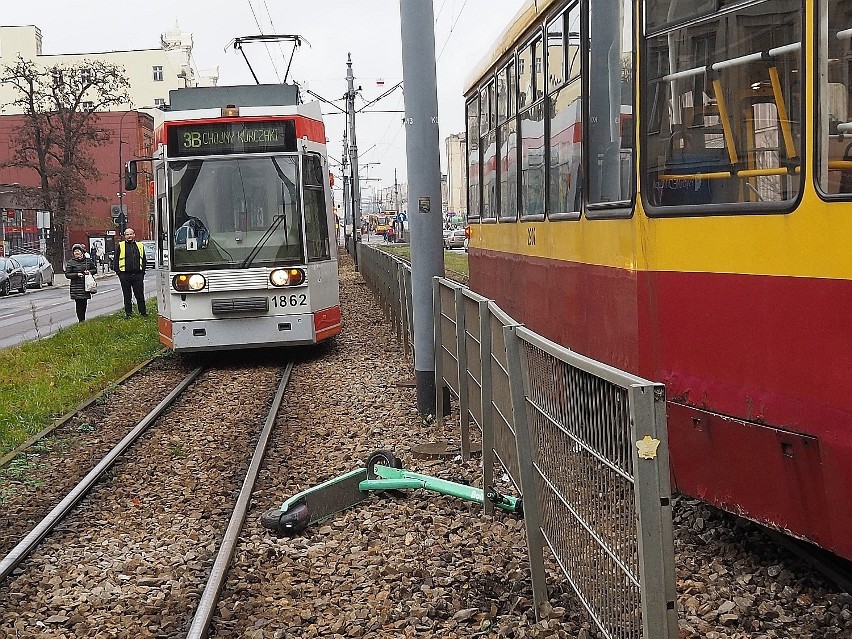 Z obrażeniami głowy i ramienia został odwieziony do szpitala...