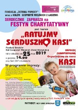 Podczas sobotniego festynu charytatywnego w Łaszewie będą zbierać pieniądze na operację 3-letniej Kasi