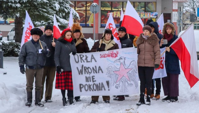 Inscenizacja wprowadzenia stanu wojennego na bobowskim rynku, 11 grudnia 2022