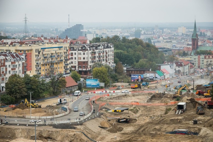 Trwa budowa linii tramwajowej, łączącej rondo Kujawskie z...