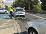 Rowerzysta ranny w wypadku na ulicy Armii Krajowej w Opolu [ZDJĘCIA]