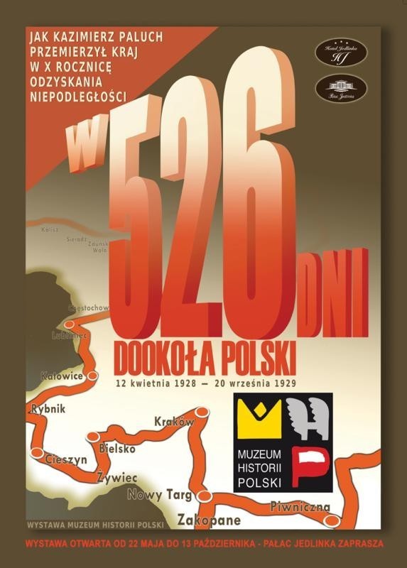 Jedlina-Zdrój: Zobacz wystawę &quot;W 526 dni dookoła Polski&quot; w Pałacu Jedlinka