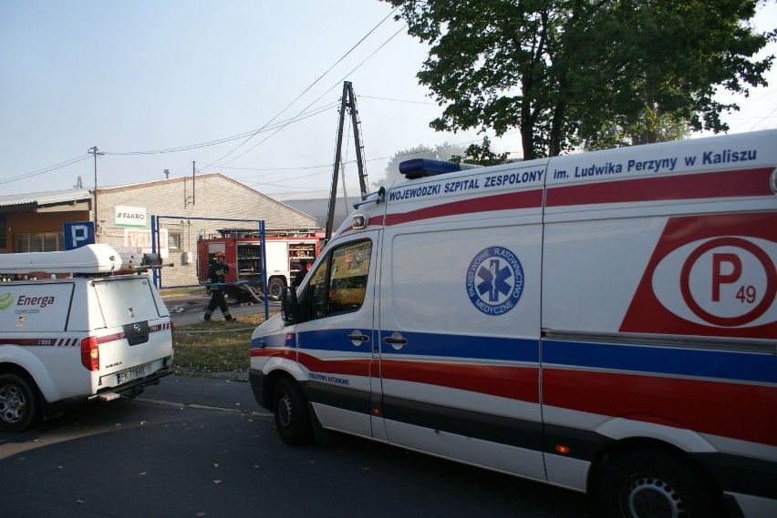 Pożar w hurtowni chemicznej na ulicy Wrocławskiej w Kaliszu