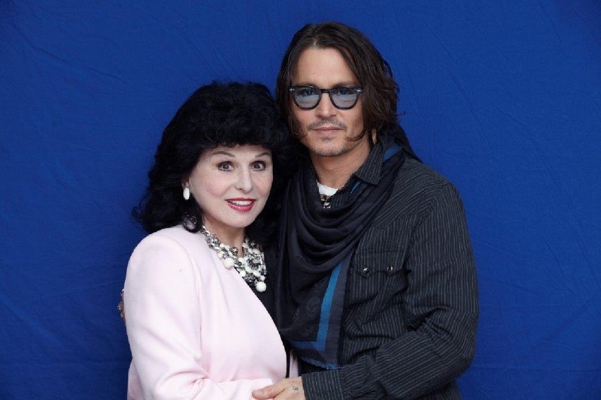 Yola Czaderska-Hayek i Johnny Depp