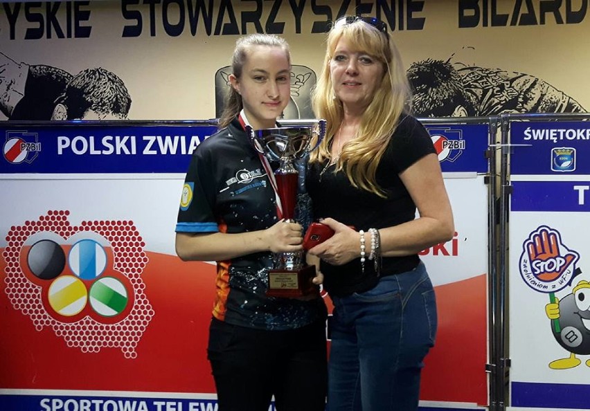 Mistrzostwa Polski Juniorów w Bilard - Kielce 2017 szczęśliwe dla Weroniki Karwik [ZDJĘCIA]