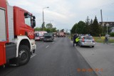 Wypadek w Toruniu na ul. Poznańskiej. Trzy osoby ciężko ranne