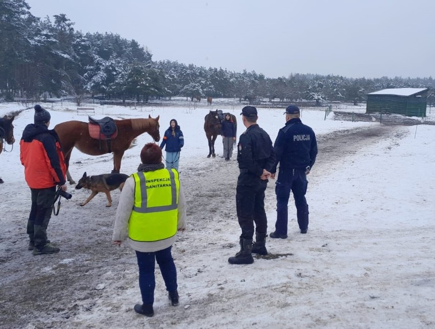 Policjanci z Tucholi kontrolują miejsca zimowego wypoczynku [zdjęcia]