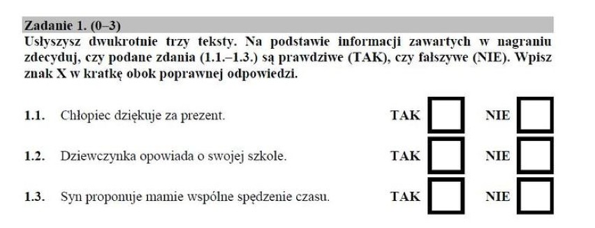 Sprawdzian szóstoklasisty 2015 CKE. Część 2: język angielski [ARKUSZE, PYTANIA, ODPOWIEDZI]