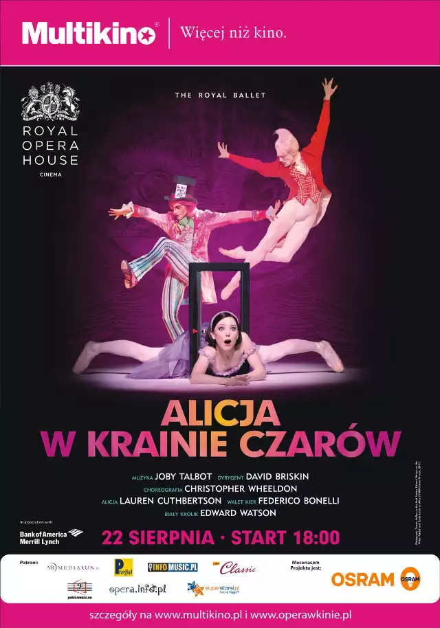 Balet Alicja w Krainie Czarów w Multikinie
