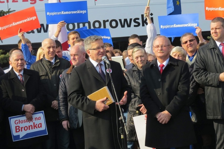 Prezydent Bronisław Komorowski w Aleksandrowie Kujawskim...