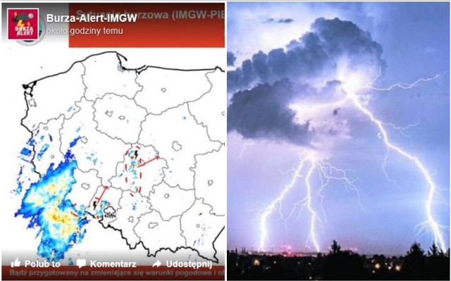 Uwaga ostrzeżeni IMGW przed burzami na Dolnym Śląsku, ulewnym deszczem i wezbraniem wód w rzekach