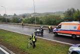 Wypadek policjanta podczas "Konińskiej Masy Rowerzystów" [ZDJĘCIA]