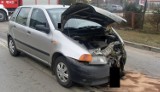 Fiat kontra honda - groźna kolizja na skrzyżowaniu w Busku-Zdroju [ZDJĘCIA]