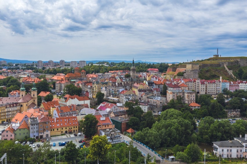 Kłodzko z lotu ptaka