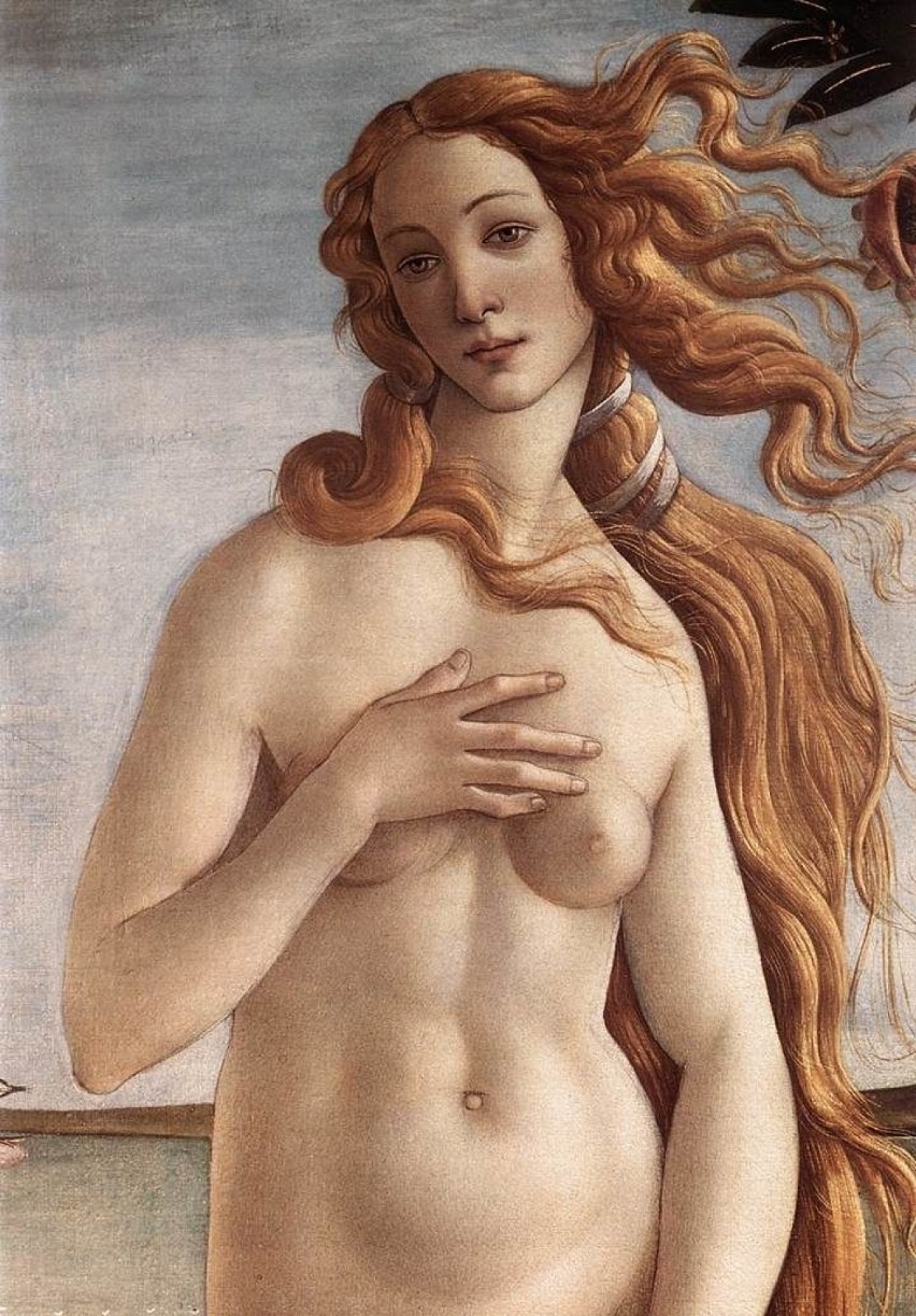 Botticelli fragment obrazu Wenus