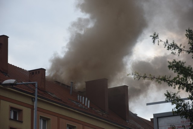 Pożar przy Cienistej w Tychach