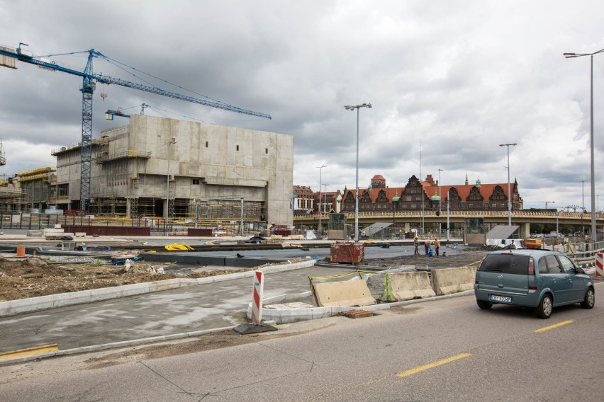 Powstające Forum Gdańsk już zmieniło krajobraz centrum...