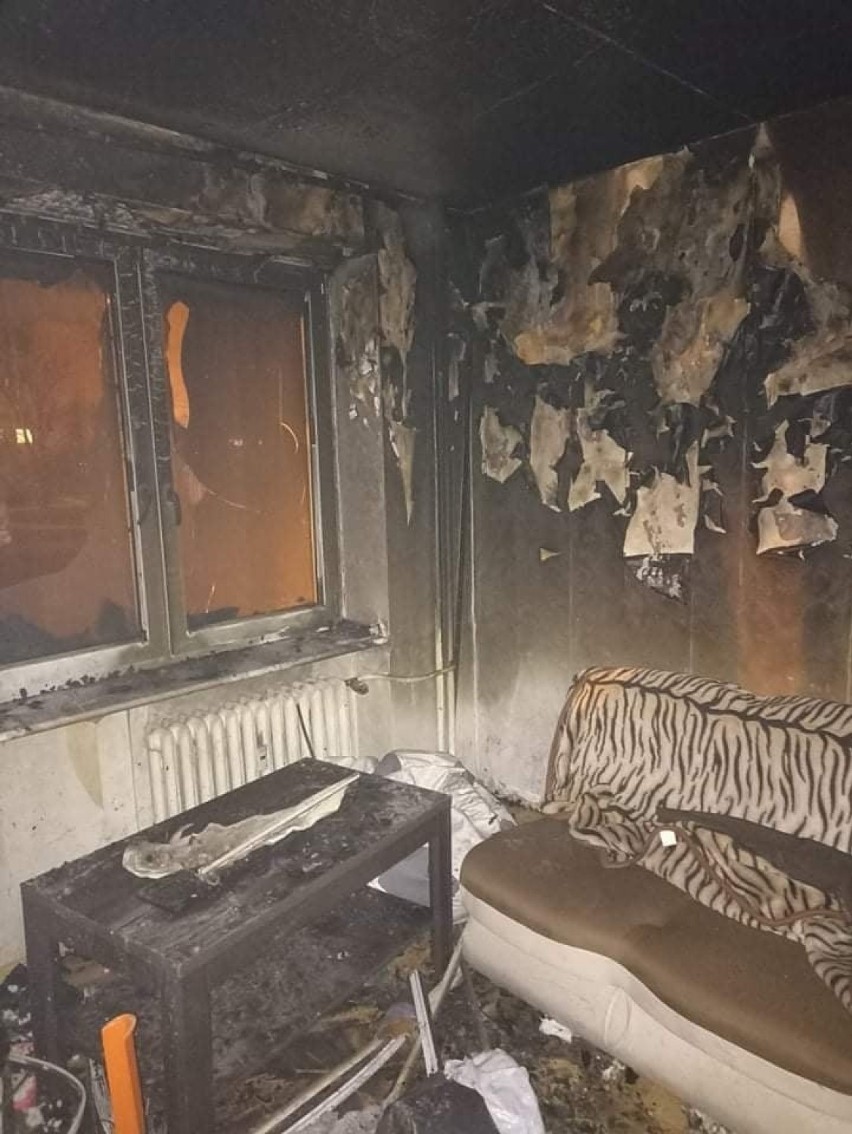 Mieszkanie czteroosobowej rodziny spłonęło niemal...