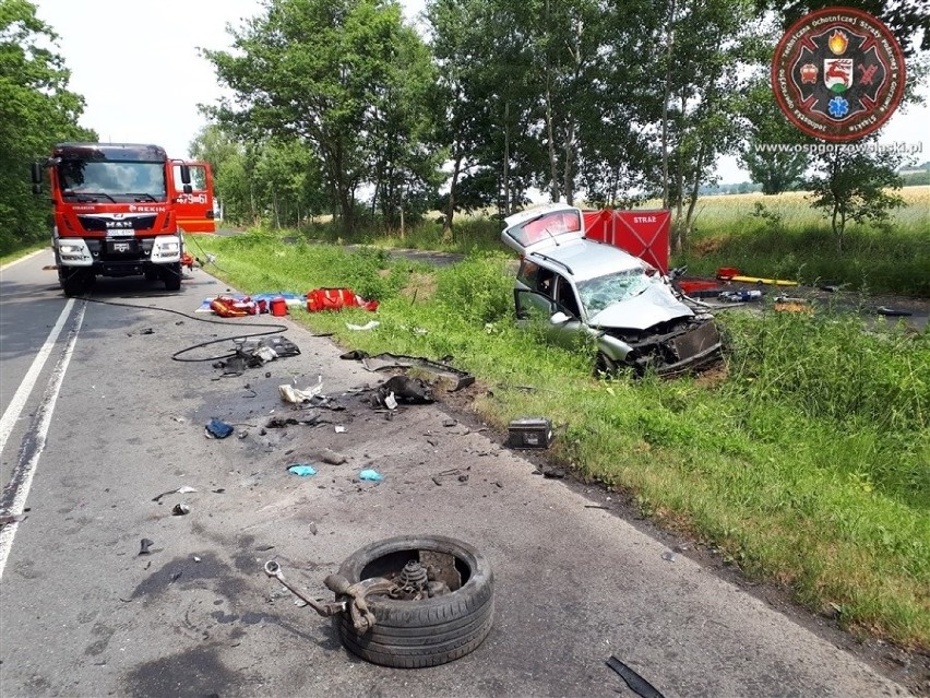 Tragiczny wypadek na drodze powiatowej w Kozłowicach koło...