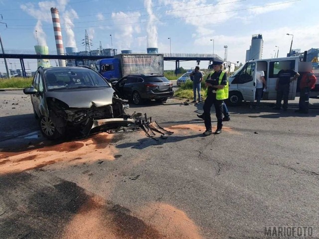 Wypadek na ul. Elektrownianej w Opolu.